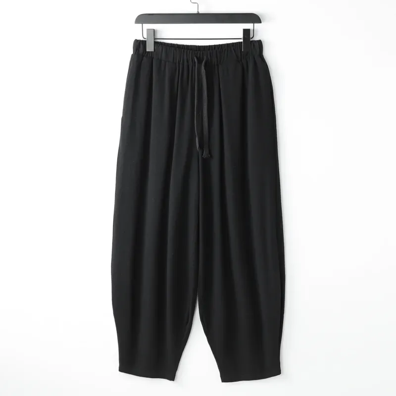Damen Lässige Harem-Joggerhose mit hohem elastischem Bund und Zugkordel Echoarchiv