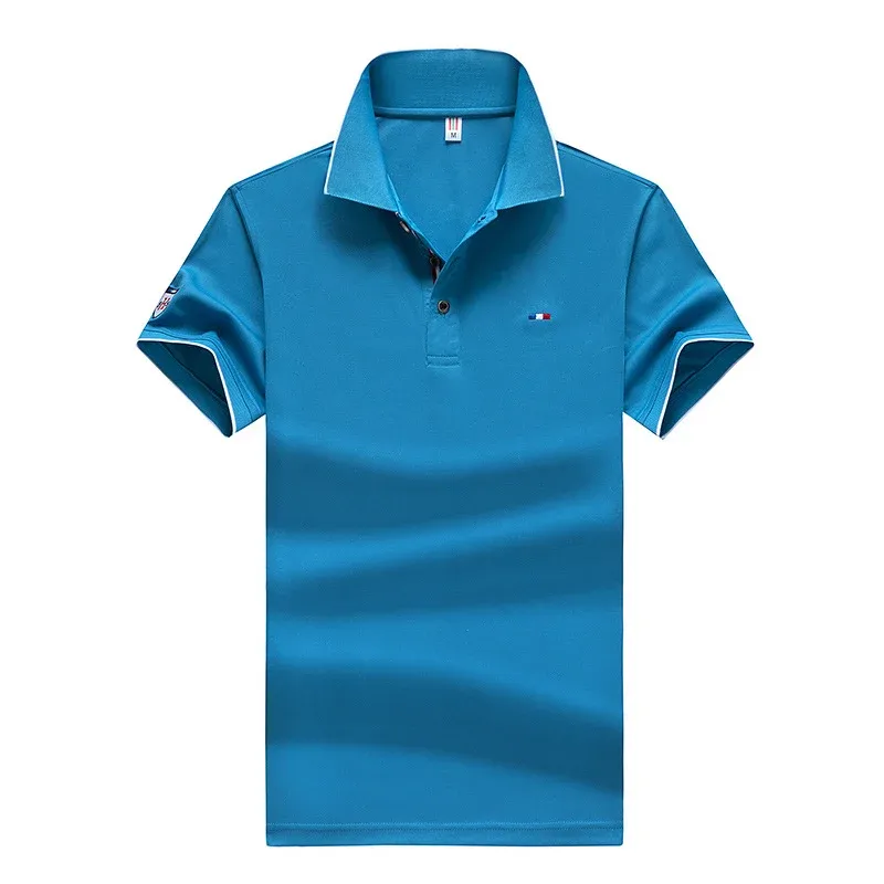 Herren atmungsaktives Kurzarm-Polohemd mit elegantem Design – Cavello