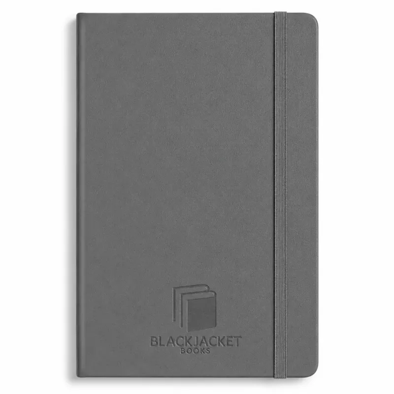 48-Hour Moleskine Slate Grey Hard Cover Ruled Large Notebook (5" x 8.25")