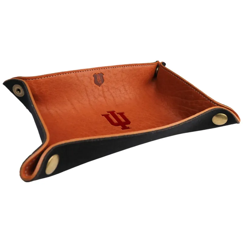 Heritage Gear Tan/Black Leather Valet Tray