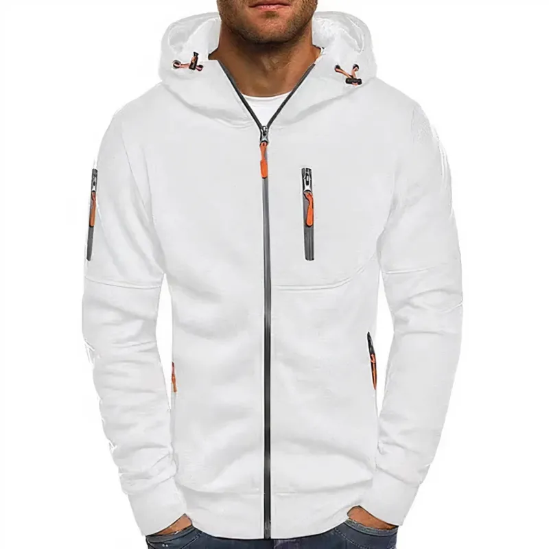 Nathan Herren-Kapuzenjacke mit Reißverschluss – Cavarno