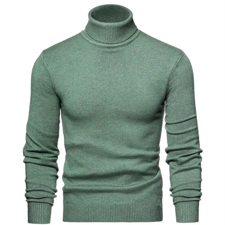 Herren eleganter Rollkragenpullover aus feiner Merinowolle – Norvane