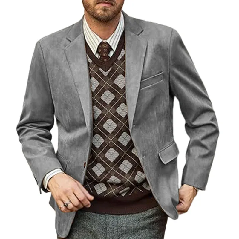 Herren eleganter Sportblazer mit modernem Schnitt und feinen Details – Tianoro