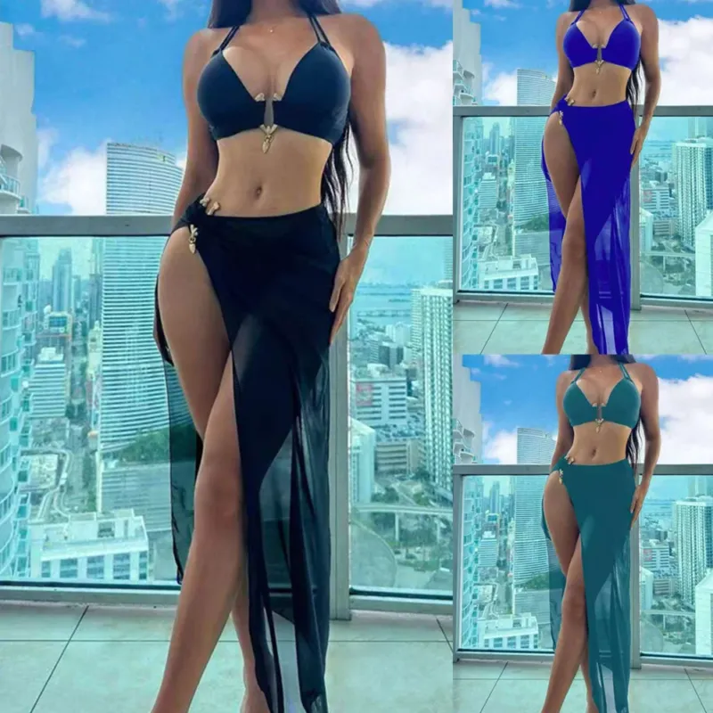 Damen Bikiniset mit transparentem Maxiröckchen – Maréssa